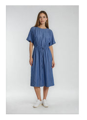 Midi Dress aus reinem Tencel™ in blue denim