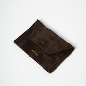 Mini Purse - croco suede mocha
