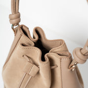 Mini Saku - suede mix caramello