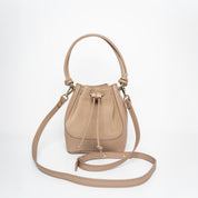 Mini Saku - suede mix caramello