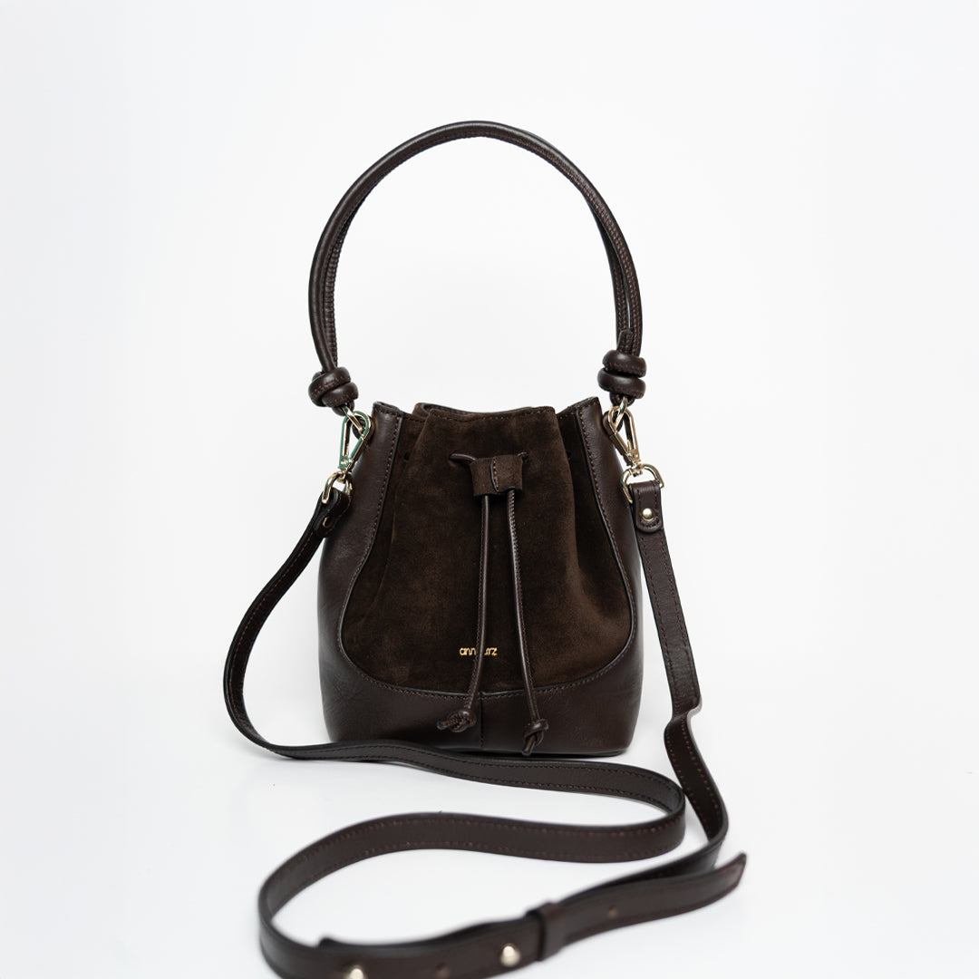 Mini Saku - suede mix mocha