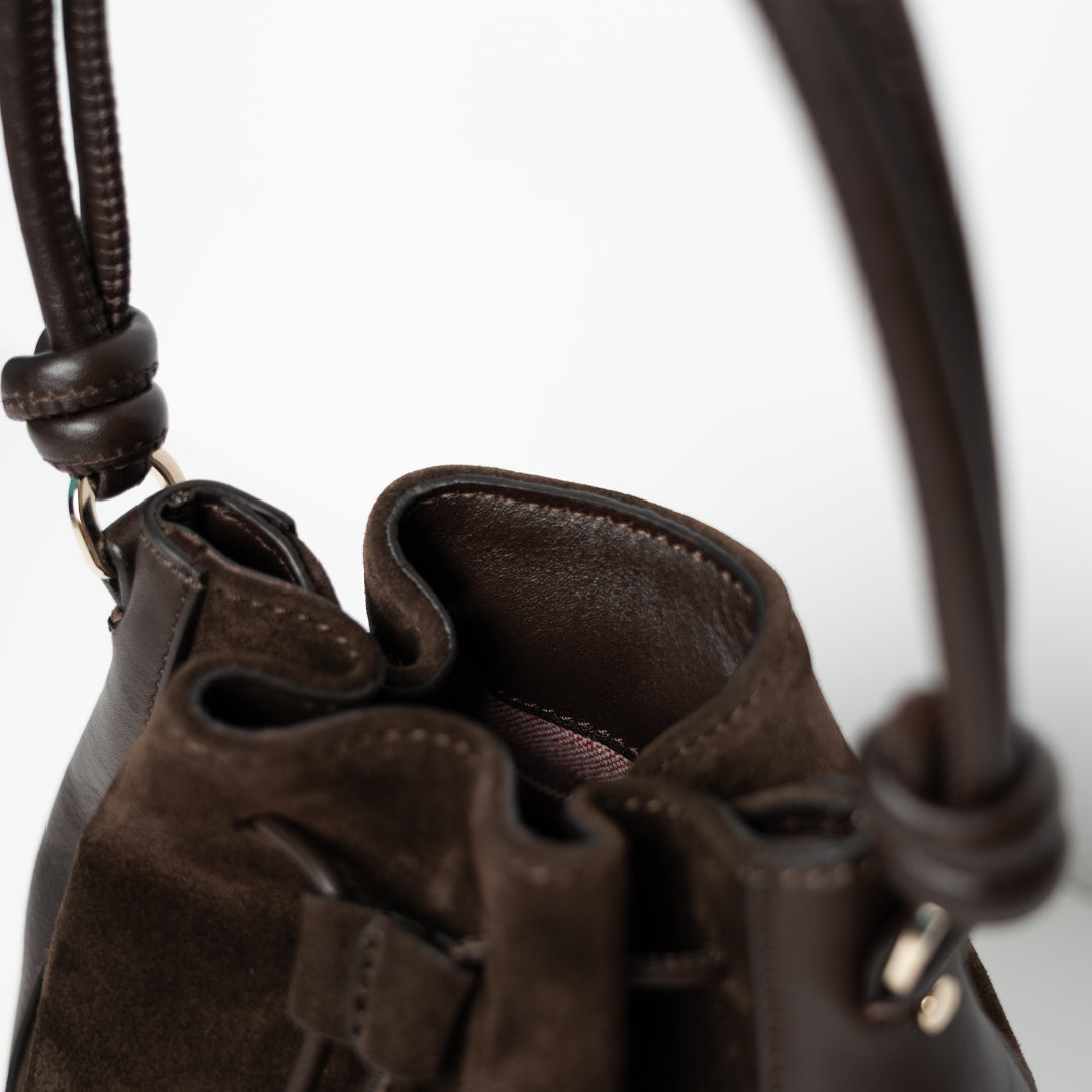 Mini Saku - suede mix mocha