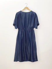 Midi dress in dark denim