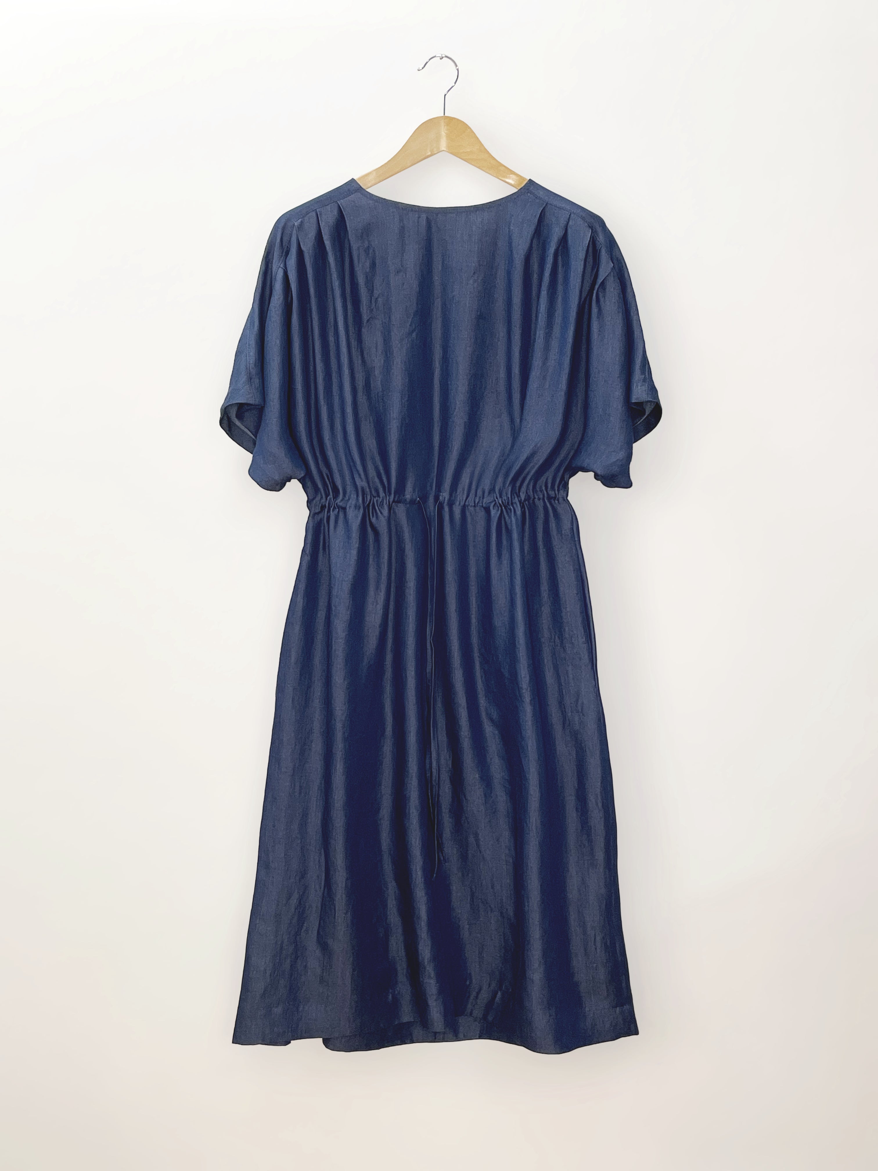 Midi dress in dark denim