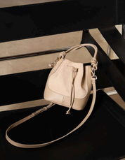 Mini Saku - suede mix caramello