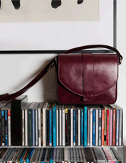 Satchel Bag - nappa burgundy