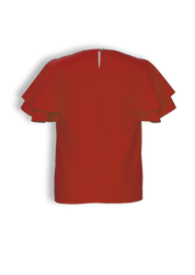 Bluse Frilli in chili red