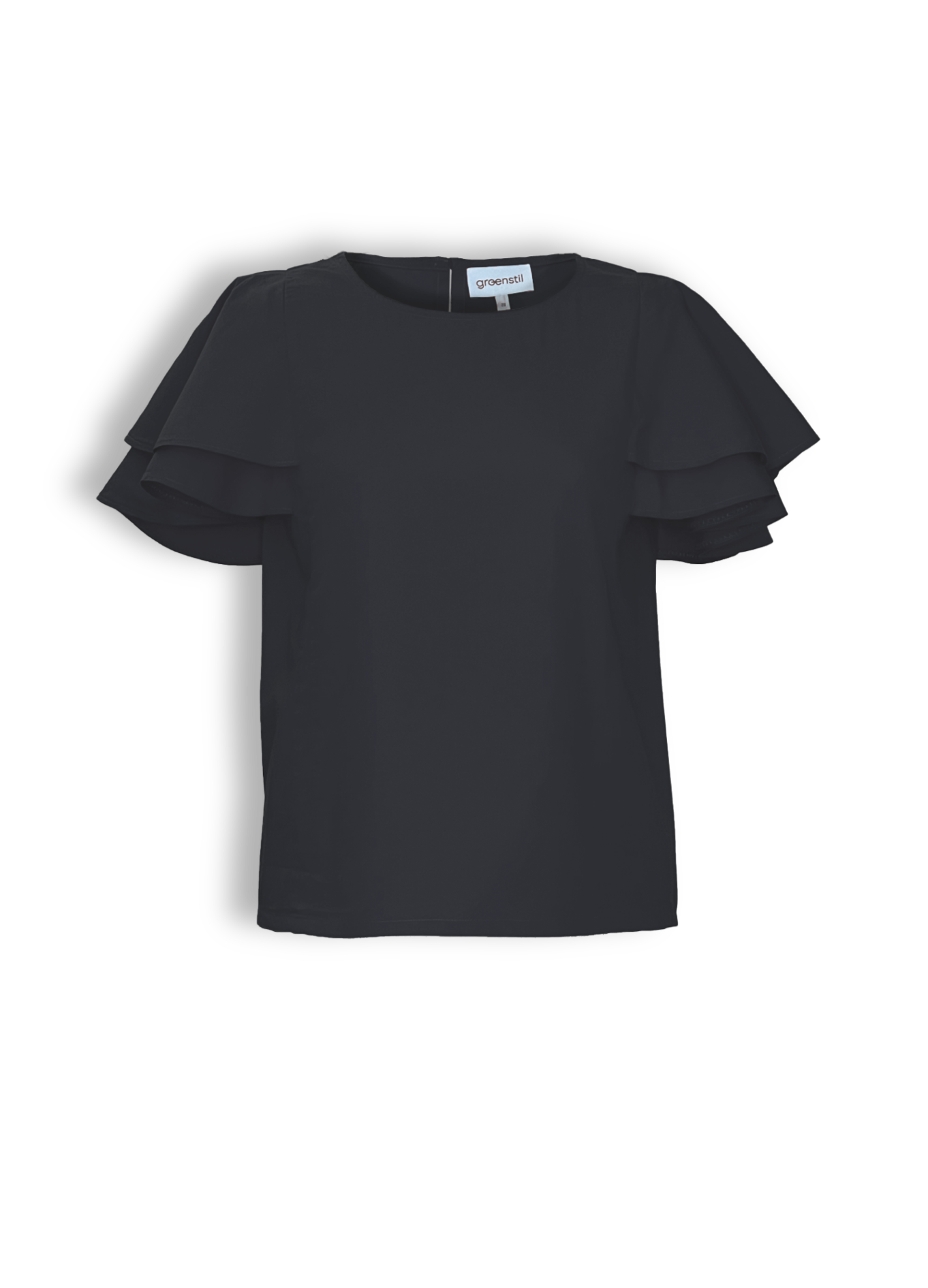 Bluse Frilli in black