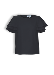 Bluse Frilli in black