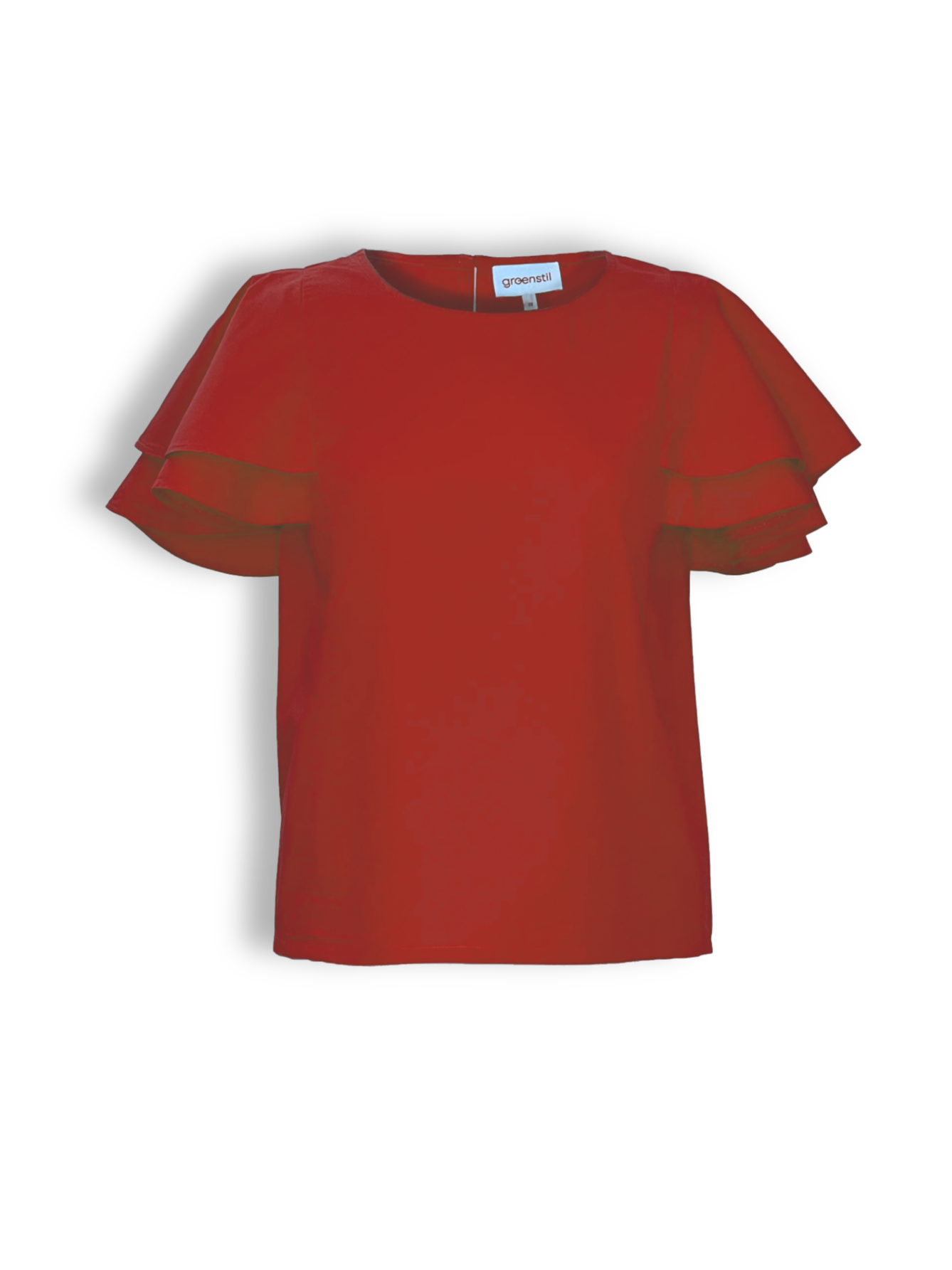Bluse Frilli in chili red