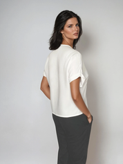 oversized Blusentop - white