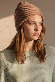 Modische Mütze aus Cashmere-Mix - taupe
