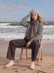 COMING SOON:  Modische Mütze aus Cashmere-Mix - light grey