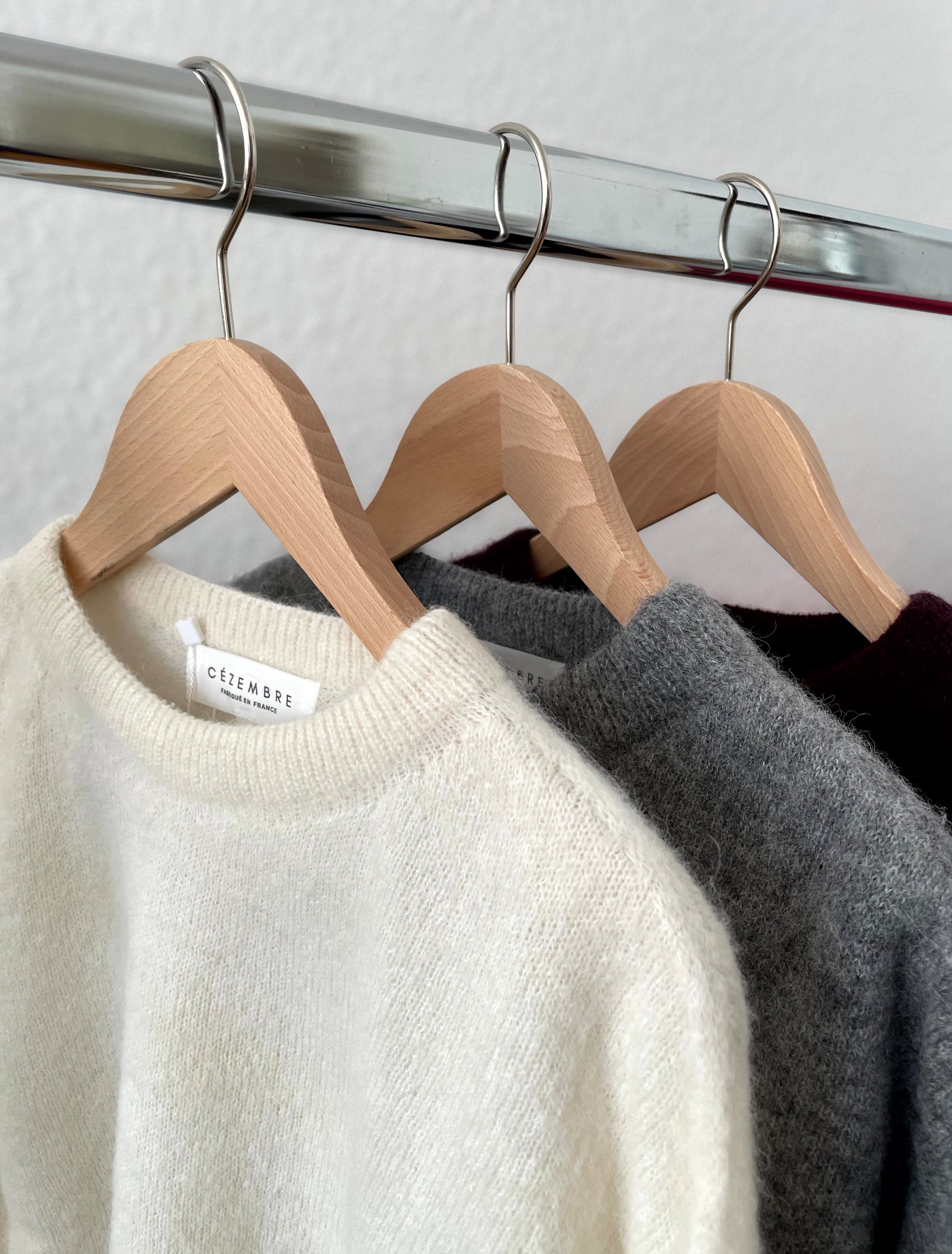 Femininer Alpaka Pullover - offwhite