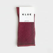 Lurex Socken - cherry