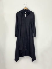 fließendes Kleid mit Schluppe - Farbe black