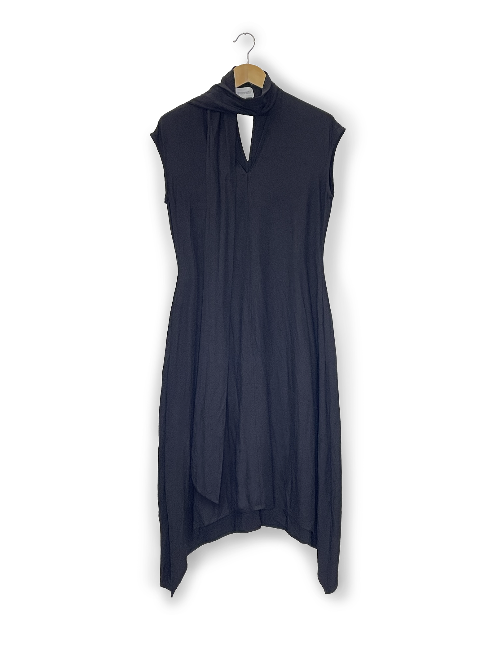 sleeveless dress with a bow