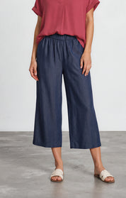 Culotte aus fließendem Tencel™ - dark denim