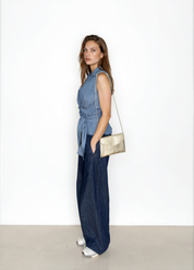 Bluse Vivi in blue denim
