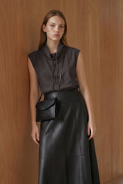 sportive Bluse aus Ecovero™ - black