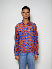 Bluse Raza in poppy print