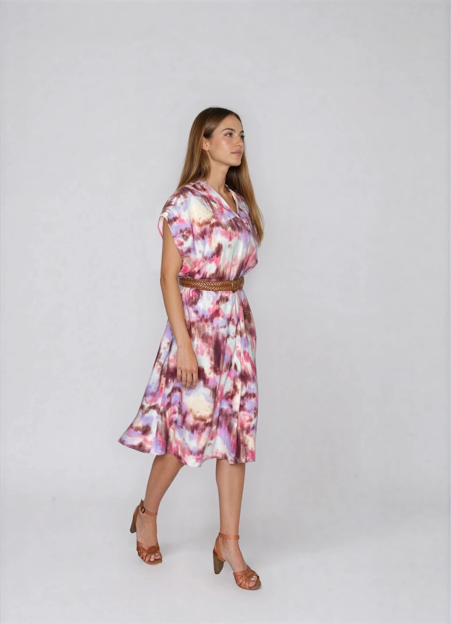 Kleid Masira in rose tie-dye