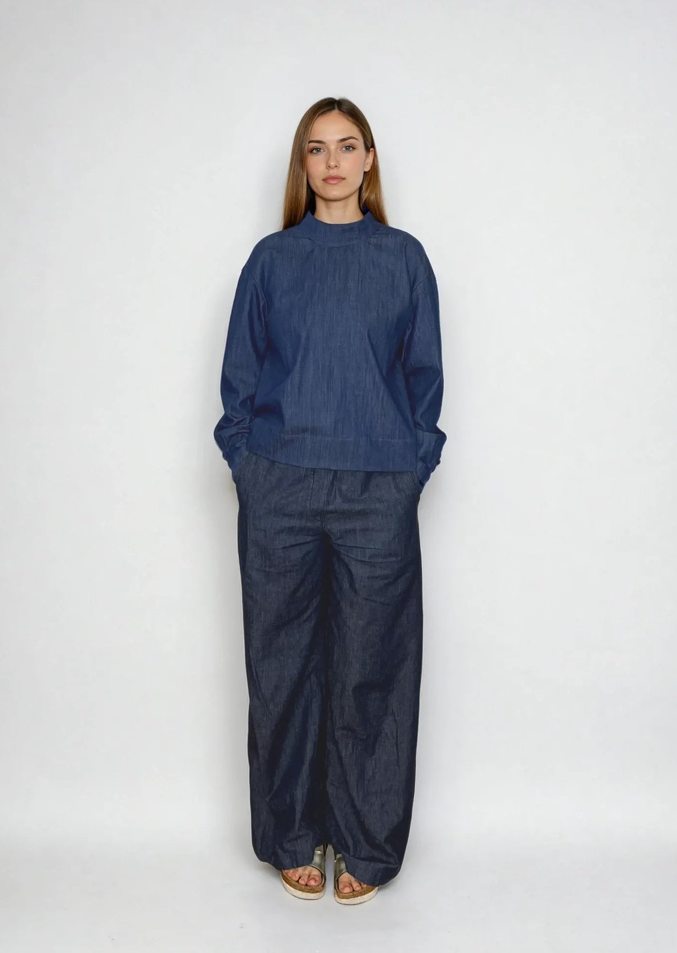 Bluse Hanna - dark denim