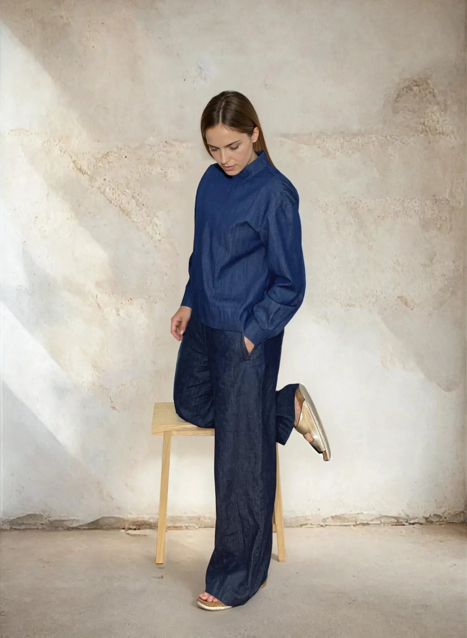 Bluse Hanna - dark denim