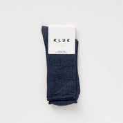 Lurex Socken - navy blue
