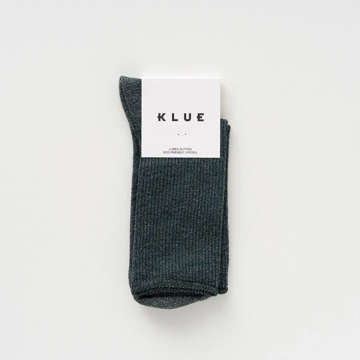 Lurex Socken - dark green