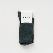 Lurex Socken - dark green