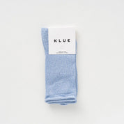 Lurex Socken - light blue