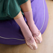 Lurex Socken - pink