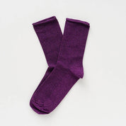 Lurex Socken - purple
