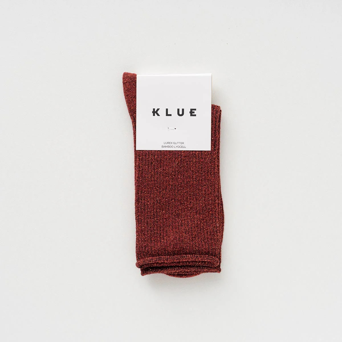 Lurex Socken - red