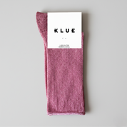 Lurex Socken - strawberry red