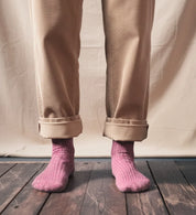 Socken Merino-Seide - rosewood