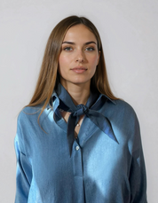 Mini Scarf aus reinem Tencel™ - dark denim