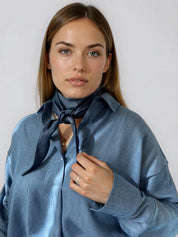 Slim Scarf aus reinem Tencel™ - dark denim