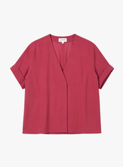 oversized blouse top - black