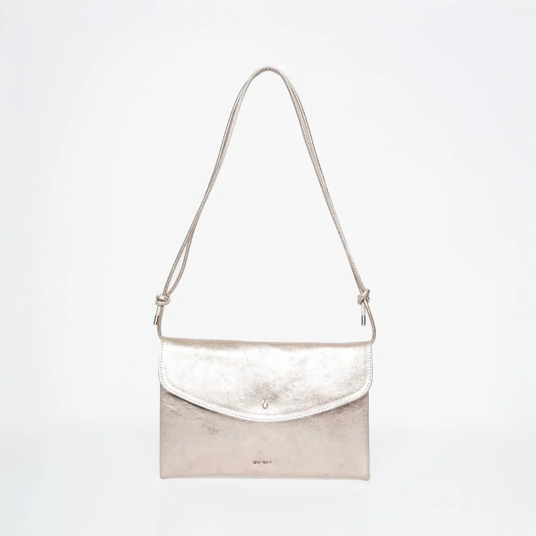 Cute Clutch - metallic platin