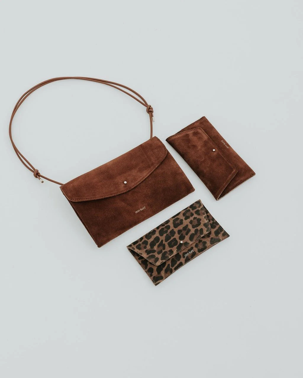 Cute Clutch - suede brown