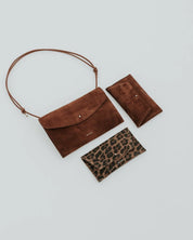 Cute Clutch - suede brown