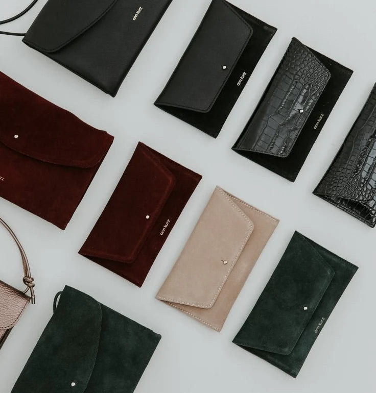 Mini Envelope - suede caramel