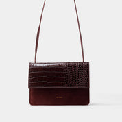 Phone Bag Medium - mix croco burgundy