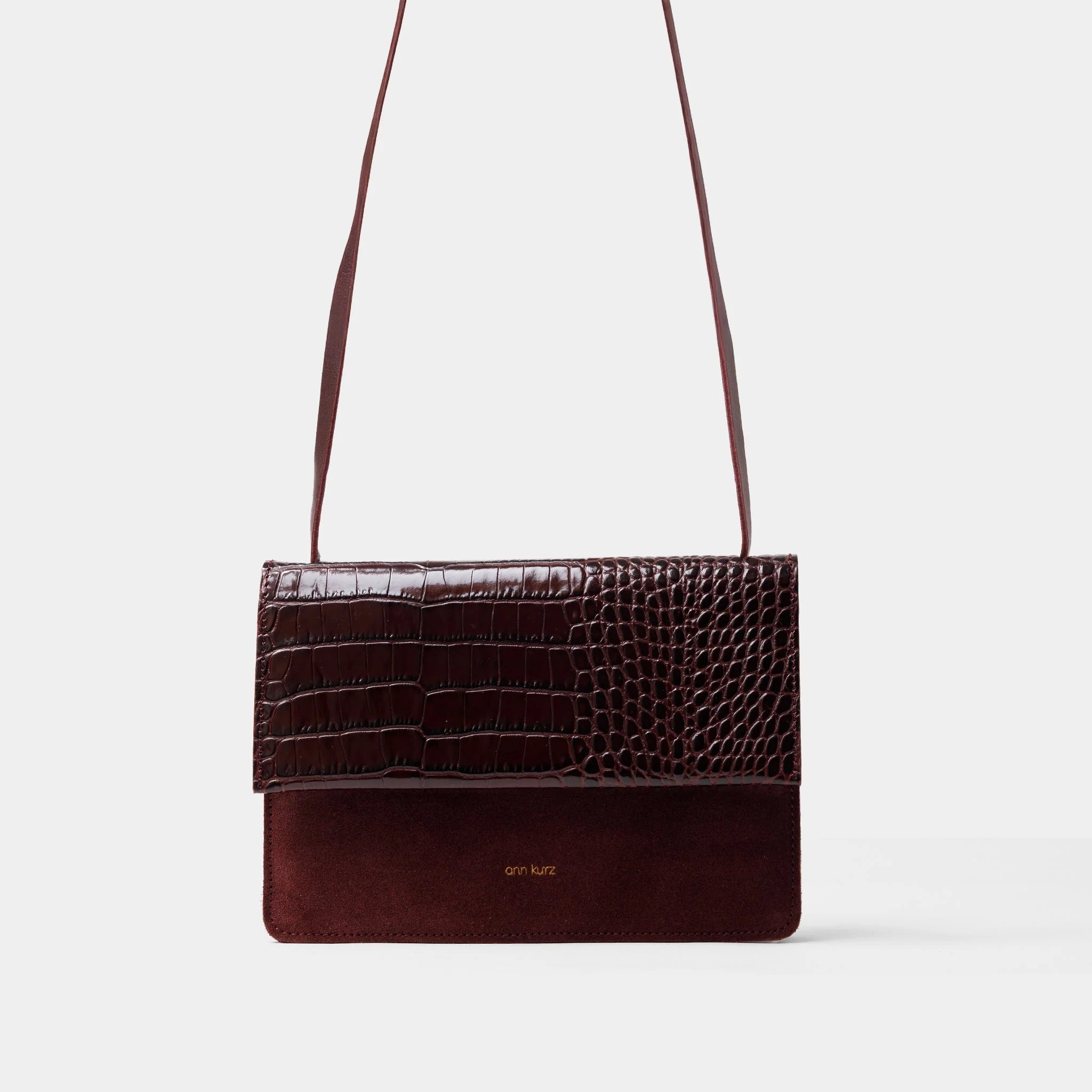 Phone Bag Medium - mix croco burgundy