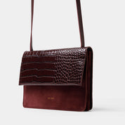 Phone Bag Medium - mix croco burgundy