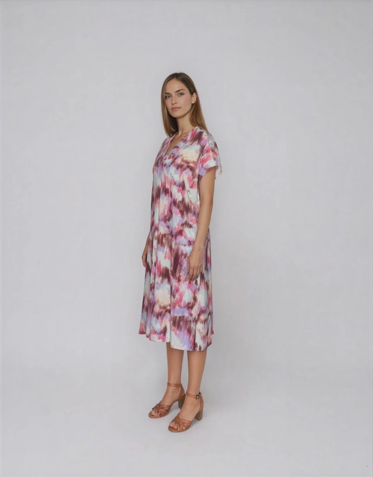 Kleid Masira in rose tie-dye