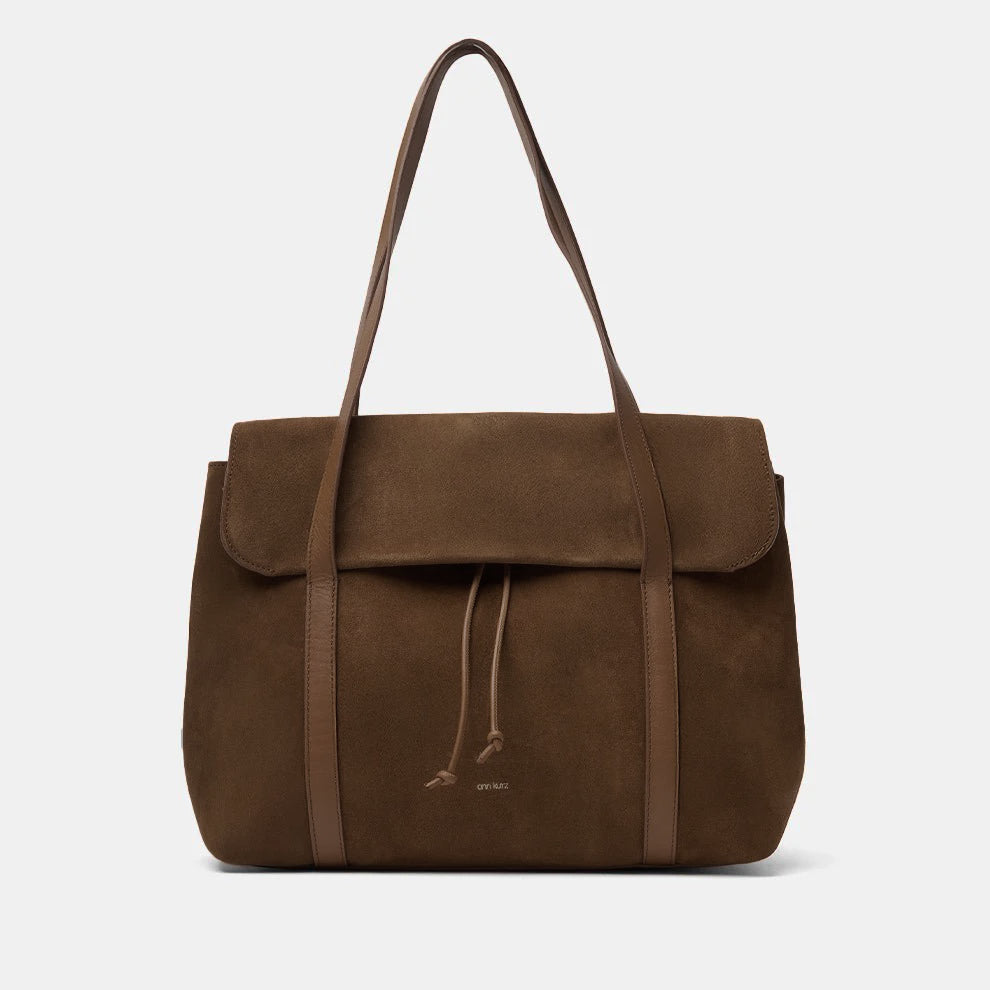 Leather Shopper - fango