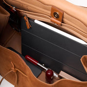 Leather Shopper - fango